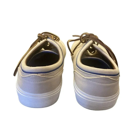 Polo Ralph Lauren Shoes Faxon Low Top Sneakers Canvas - Men’s 9.5 D - Khaki - Picture 5 of 8